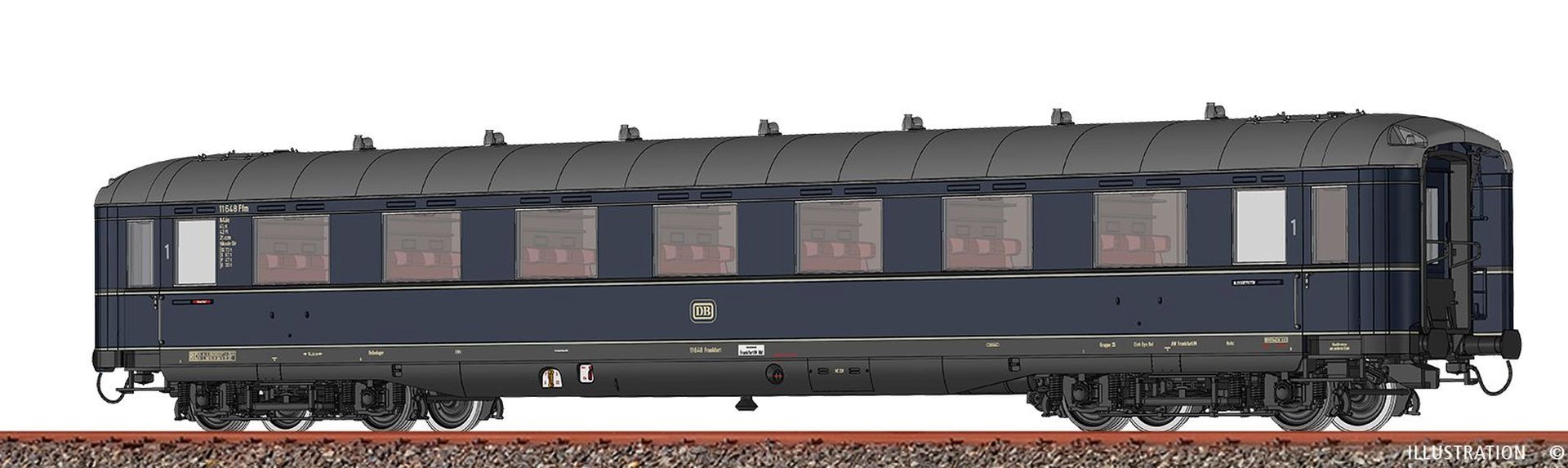 Brawa 51039 - Personenwagen A4üe, DB, Ep.III