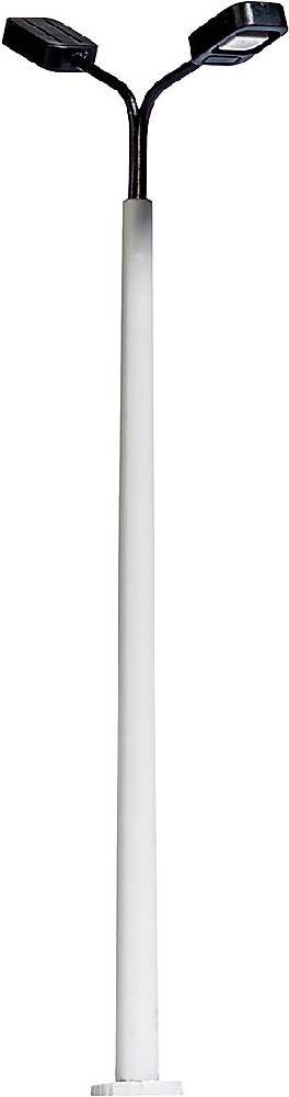 Busch 4139 - Betonmast mit 2 Leuchten, H=90mm, gelbe LEDs