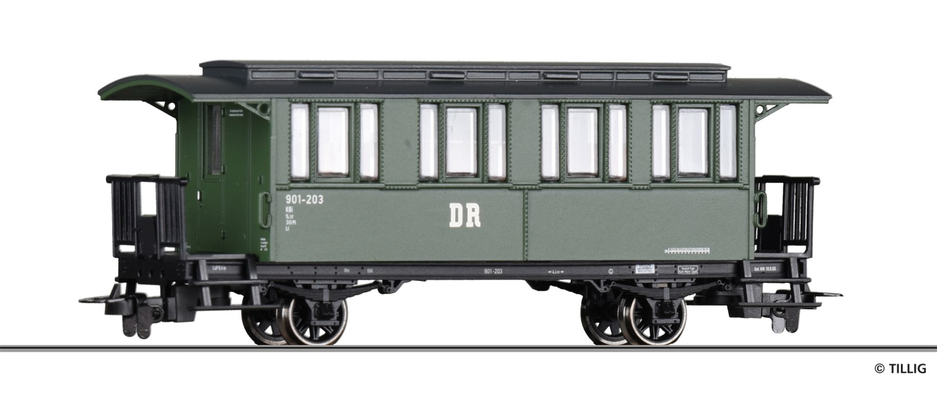 Tillig 13907 - Personenwagen KBi, DR, Ep.III