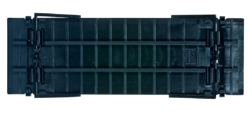 Herpa 083676 - Koffergrundplatte mit Standstützen für Wechselaufbau, 2 Stück