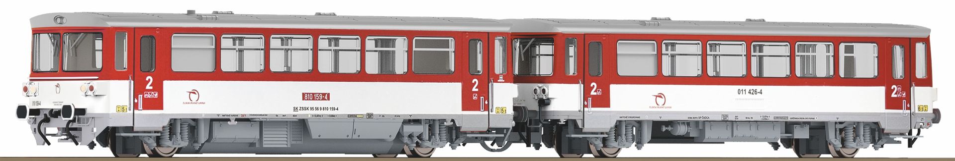 Roco 7790005 - Triebwagen 810 159-4 mit Beiwagen, ZSSK, Ep.VI, DC-Sound