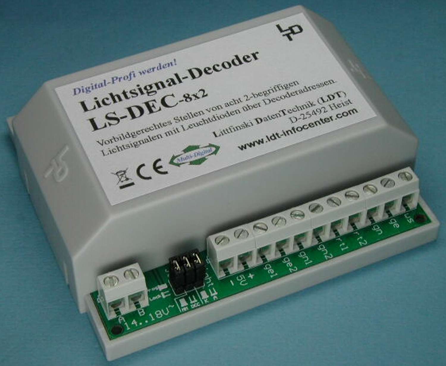 Littfinski 510712 - LS-DEC-8x2-F - Lichtsignaldecoder, 8-fach, für LED-Signale, Fertigmodul