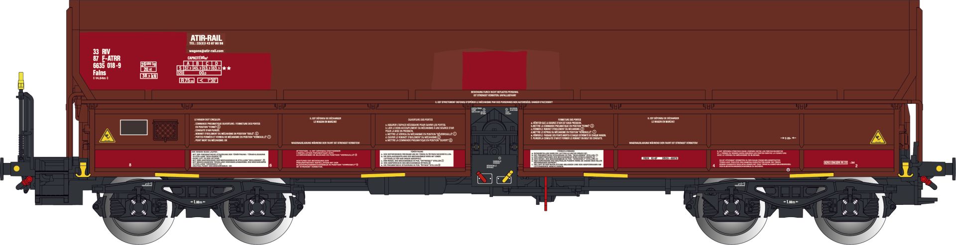 Albert Modell 665030 - Offener Güterwagen Falns, F-ATIR-RAIL, Ep.VI