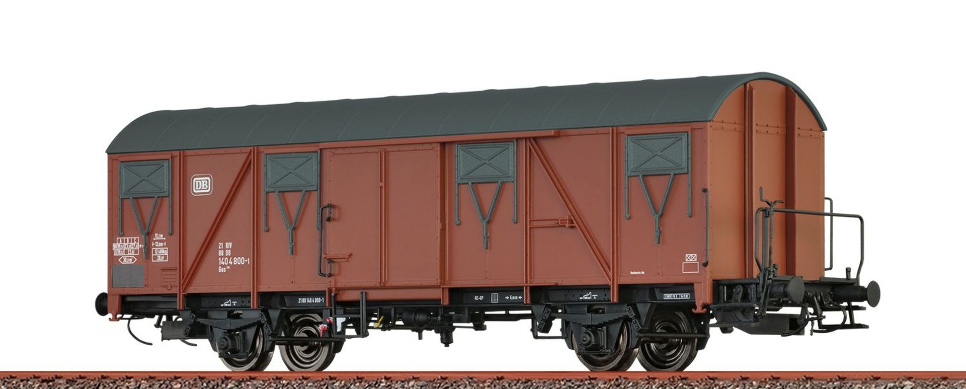 Brawa 47299 - Gedeckter Güterwagen Gos 245, DB, Ep.IV