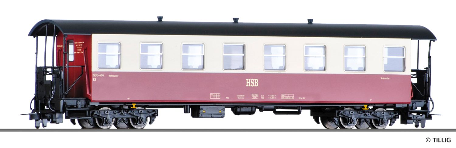 Tillig 13985 - Personenwagen KB, HSB, Ep.V-VI