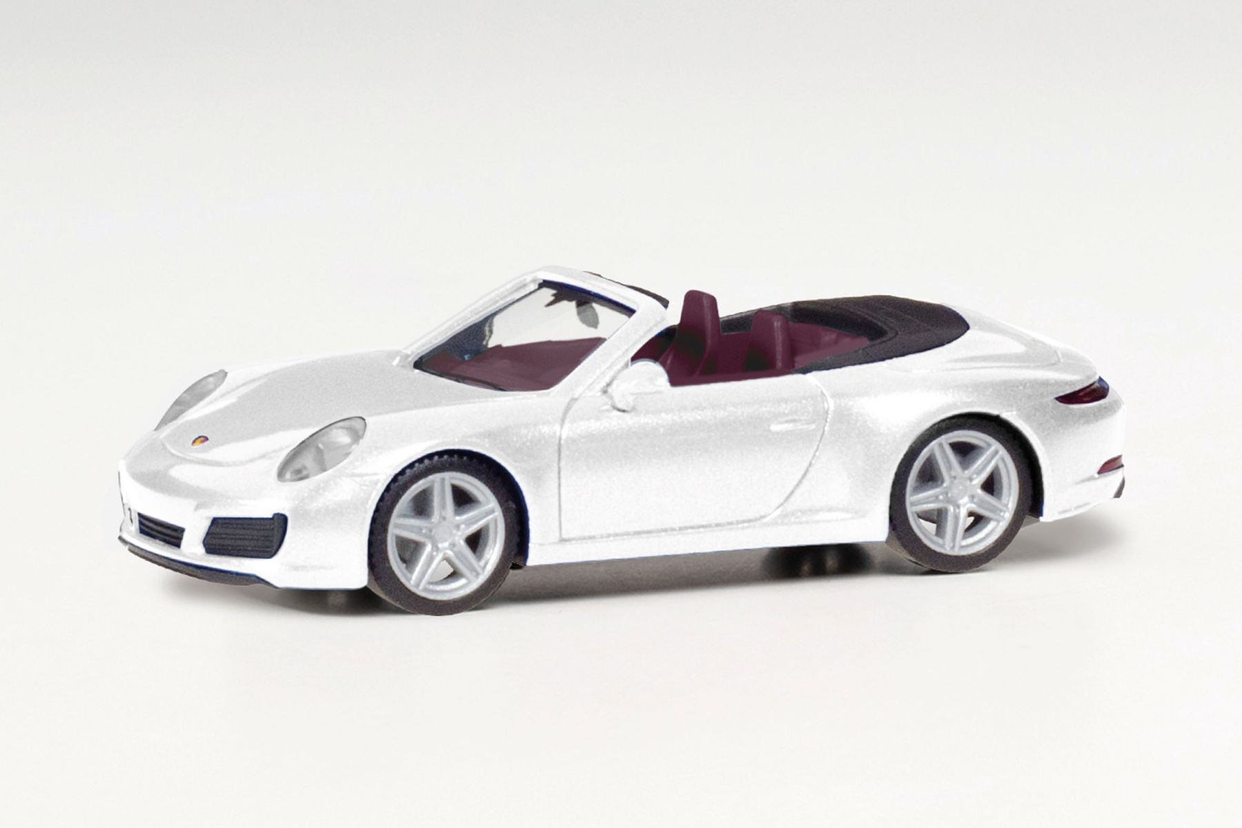 Herpa 038843-002 - Porsche 911 Carrera 2 Cabrio, carraraweiß metallic