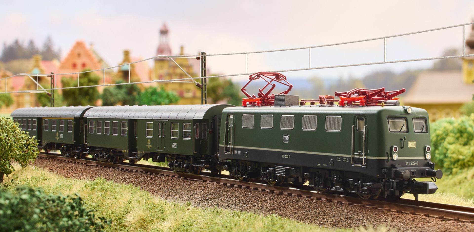 Trix 11166 - Digitales Startset mit BR 141 und Personenzug, DB, Ep.IV, Mobile Station