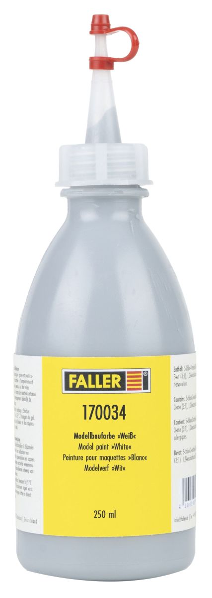 Faller 170034 - Modellbaufarbe Weiß, 250 ml