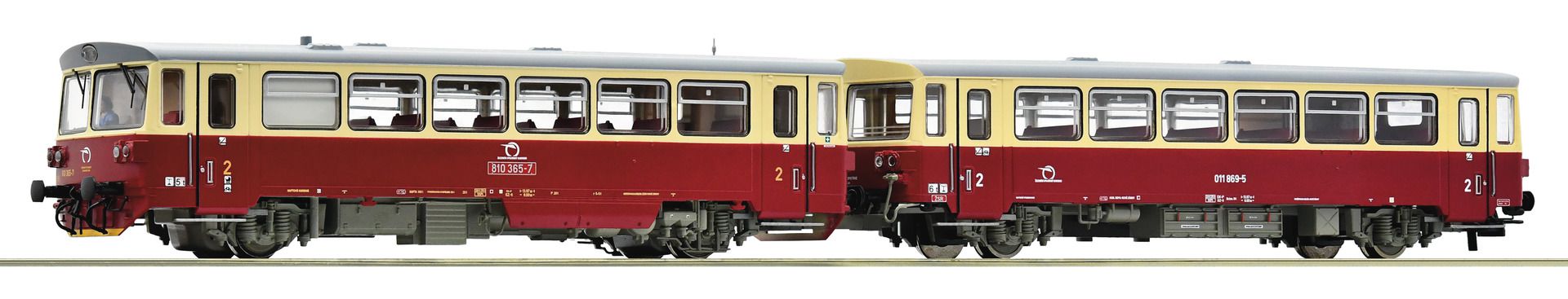 Roco 70380 - Triebwagen 810 365-7 mit Beiwagen, ZSSK, Ep.V-VI