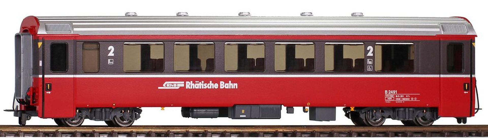 Bemo 3544106 - Personenwagen B 2496 EW IV 'Bernina Express', RhB, Ep.V, AC