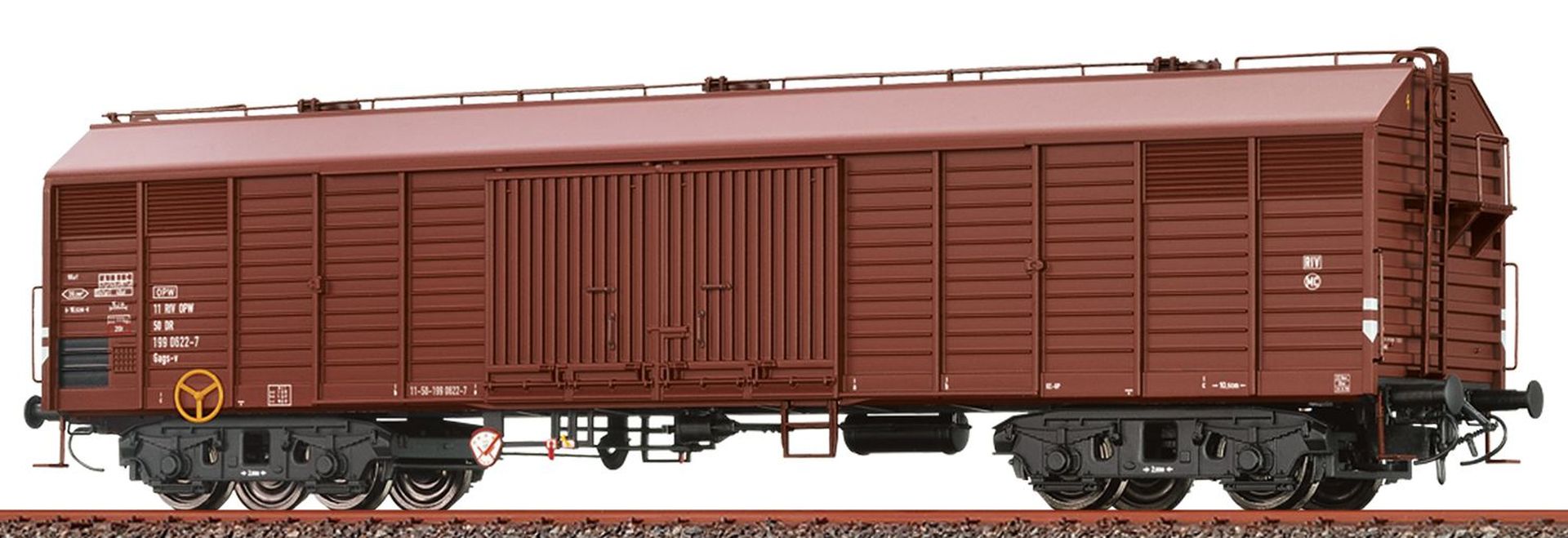 Brawa 50414 - Gedeckter Güterwagen Gags-v, DR, Ep.IV