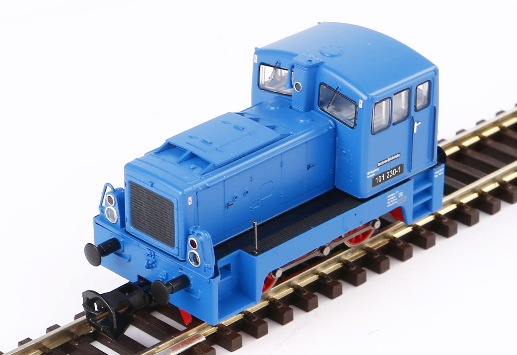 Piko 71XX4-DKS - Diesellok 101 230-1, blau, DR, Ep.IV, Zimo-Decoder mit SD-Kupplungen und Pufferspeicher