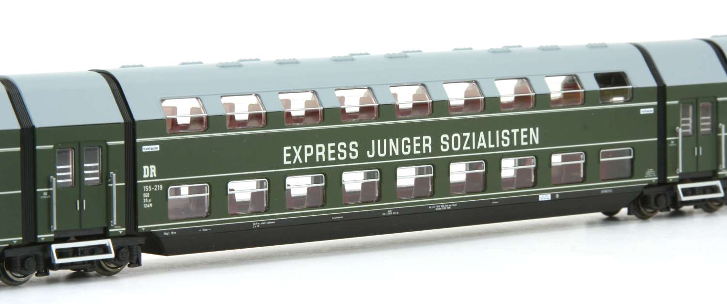 Kres 1956D - Doppelstockzug DGB12, DR, Ep.III, 'Express junger Sozialisten', DC-Digital