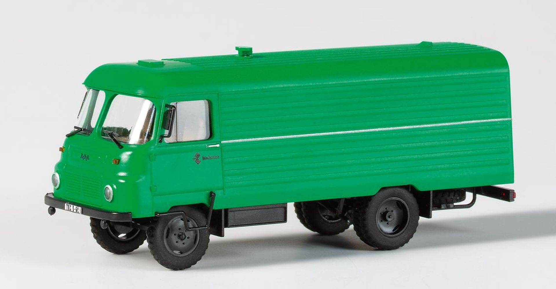 mini-car 66046 - Robur LO 3000 Kastenwagen, grün, Bausatz
