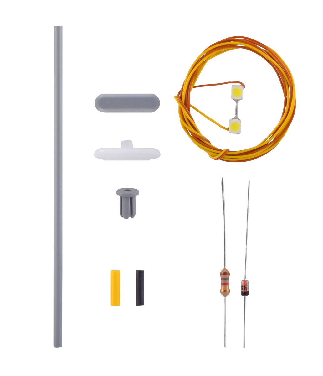 Viessmann 6726 - Bausatz Bahnsteigleuchte, LED weiß, H=70mm Viessmann 6726 - Bausatz Bahnsteigleuchte, LED weiß, H=70mm