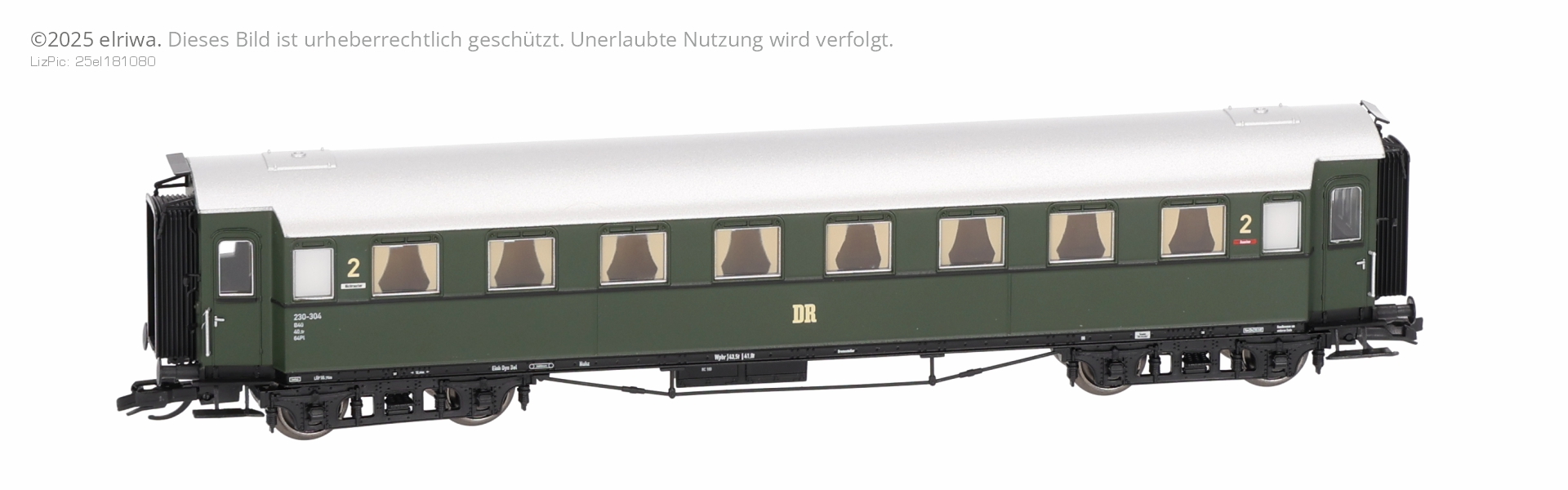 Saxonia 120184 - Personenwagen C4üSa07, DR Ep.III, mit Innenbeleuchtung