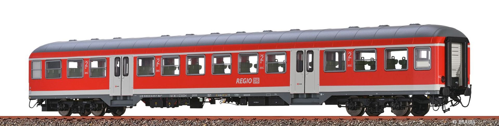 Brawa 46658 - Personenwagen Bnrz 436.0, DBAG, Ep.VI, mit Beleuchtung