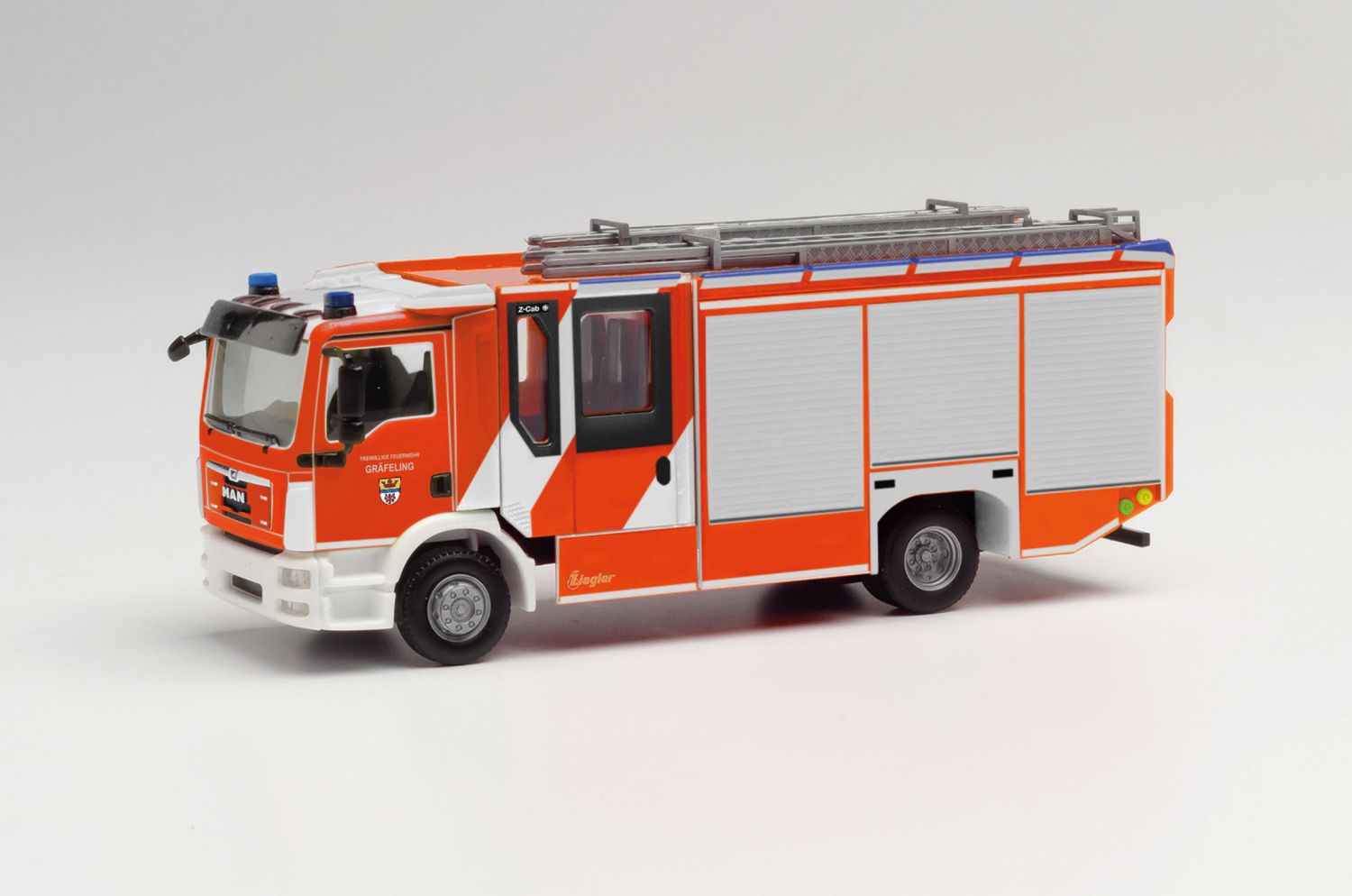 Herpa 096850 - MAN TGM Ziegler Z-Cab 'Feuerwehr Gräfelfing'