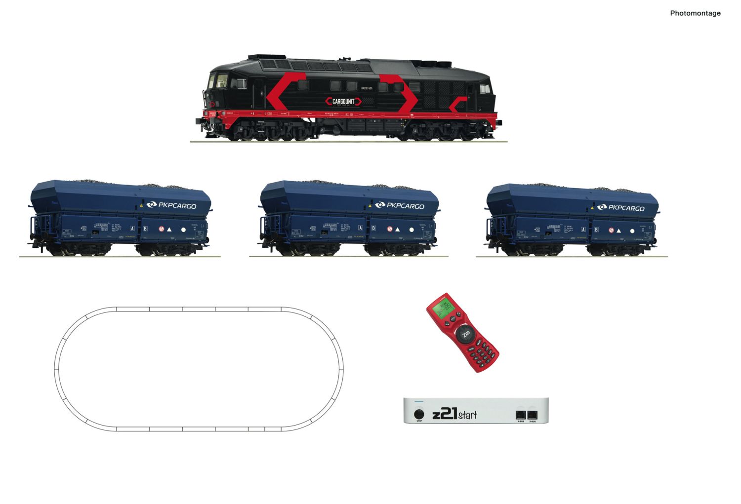 Roco 51342 - Digitales Startset mit BR 232 und Güterzug, PKP-Cargounit, Ep.VI, z21start und MultiMaus