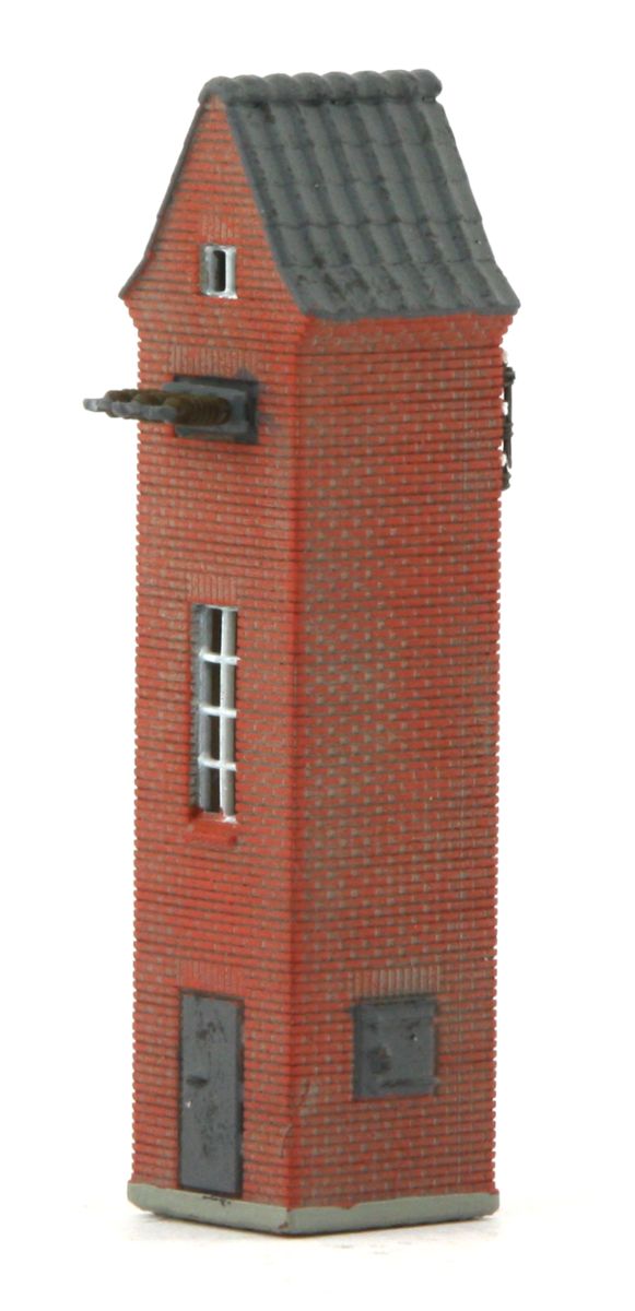 Radestra 421510 - Trafohaus aus rotem Backstein, Höhe 60 mm, coloriertes Fertigmodell
