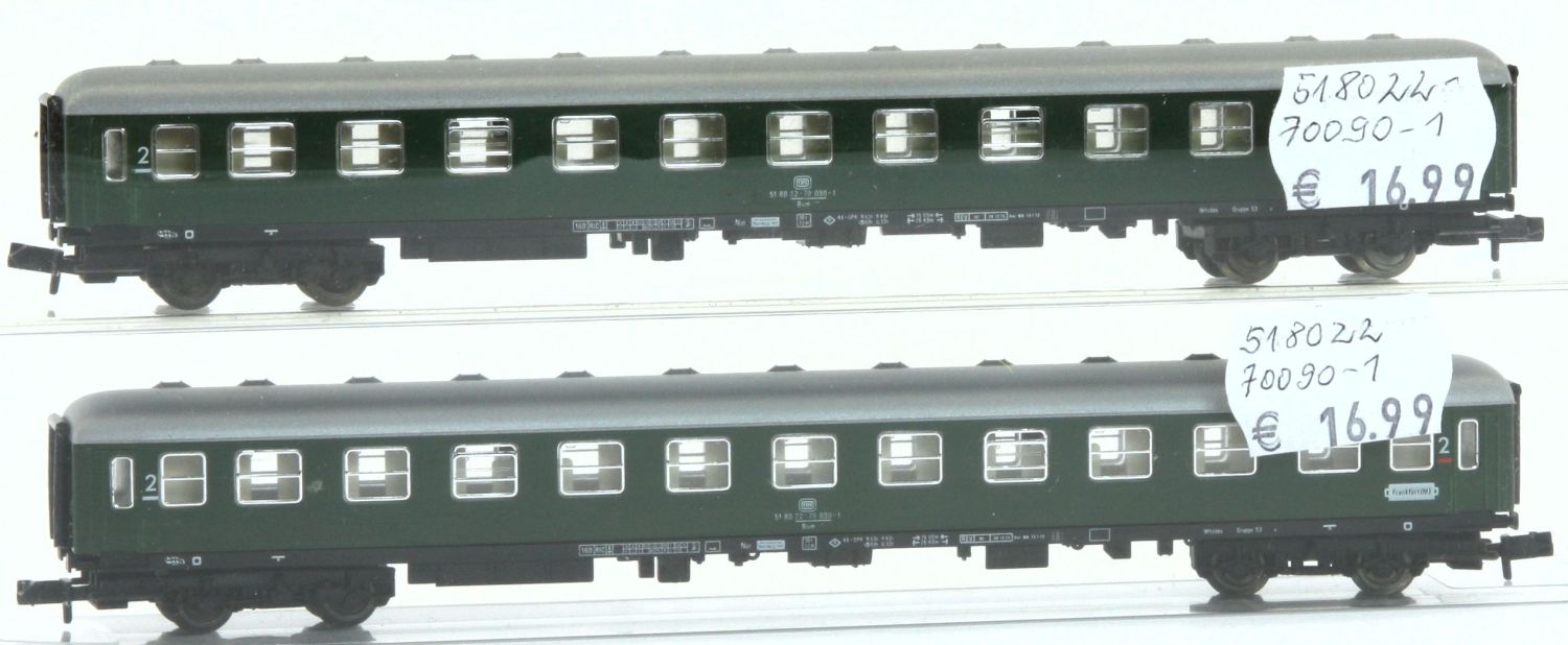 Fleischmann 518022-700901-G - Personenwagen,DB, grün