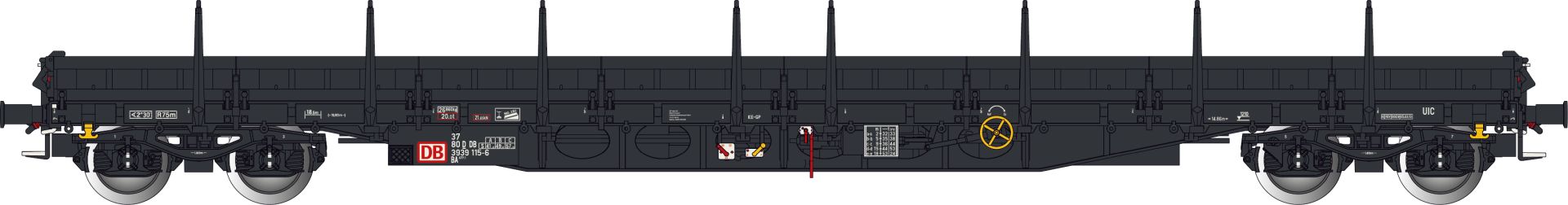 Albert Modell 393005 - Rungenwagen BA, DBAG, Ep.VI