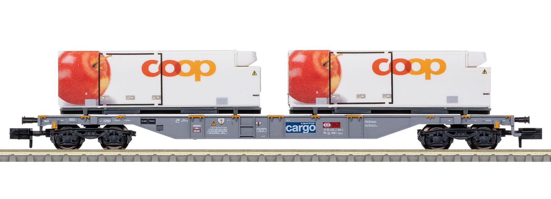 Trix 15495 - Containertragwagen Sgns, SBB-Cargo, Ep.VI 'coop'