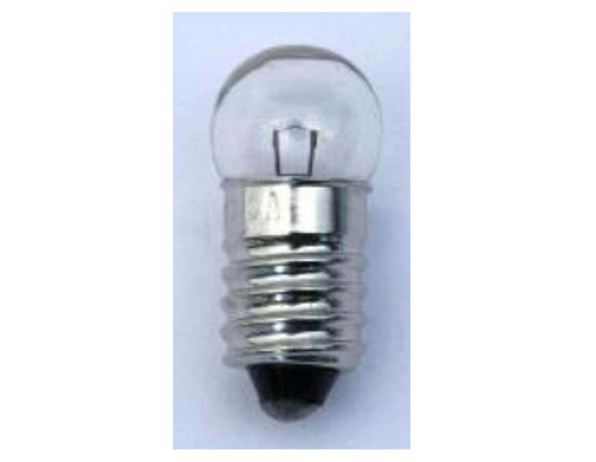 Muldental 74348 - Glühlampe E10, Kugel, 4,8V / 0,3A, klar Muldental 74348 - Glühlampe E10, Kugel, 4,8V / 0,3A, klar