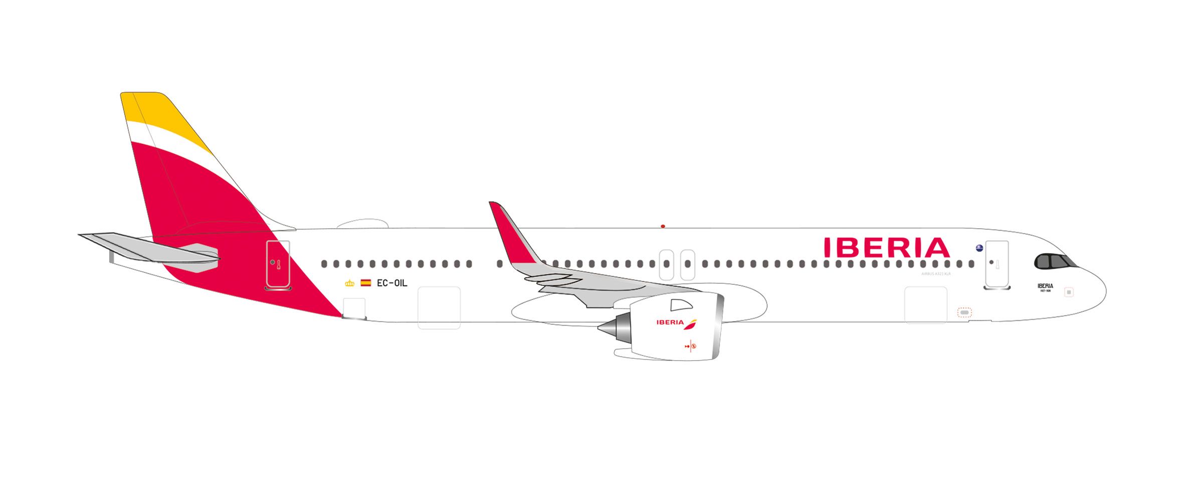 Herpa 538480 - Iberia Airbus A321XLR - EC-OIL "1927-1939"