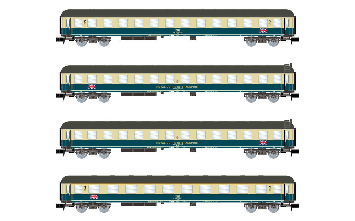 Arnold HN4297 - 4er Set Personenwagen 'The Berliner', RCT, Ep.IV Arnold HN4297 - 4er Set Personenwagen 'The Berliner', RCT, Ep.IV