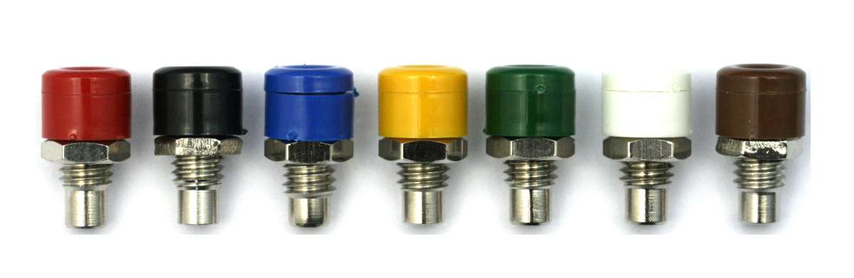 Muldental 71735 - Einbau-Bananenbuchse, 2,6mm, weiß Muldental 71735 - Einbau-Bananenbuchse, 2,6mm, weiß