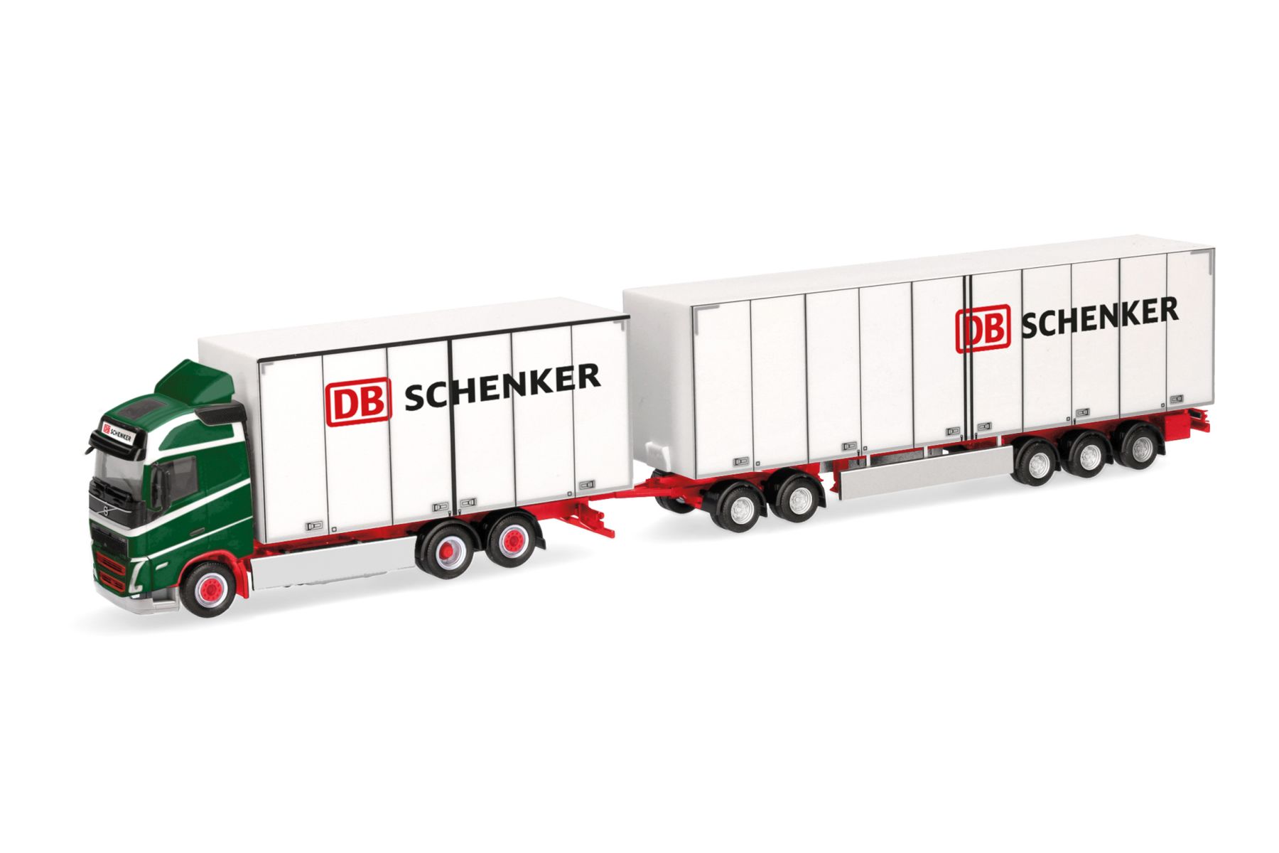 Herpa 316163 - Volvo FH GL 2020 Schwedencombi "DB Schenker"