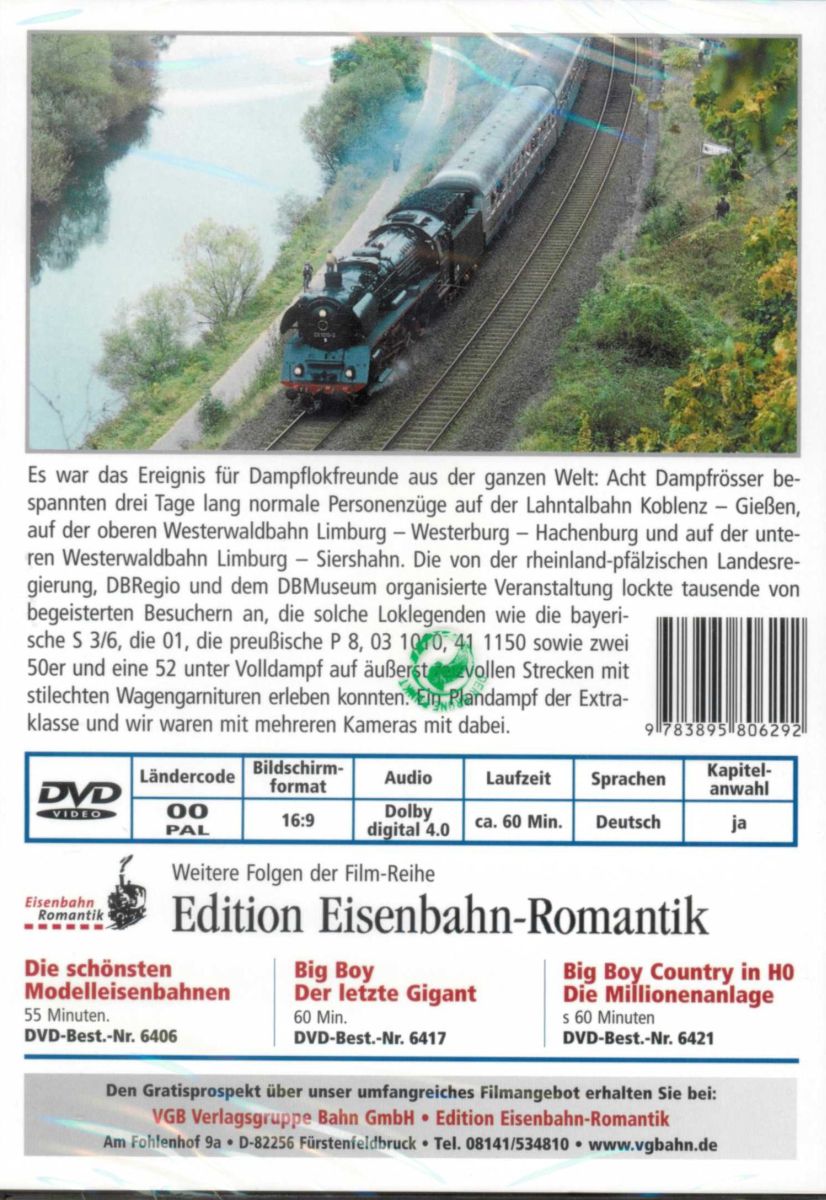 VGB 6422 - DVD - Dampftakt über dem Westerwald
