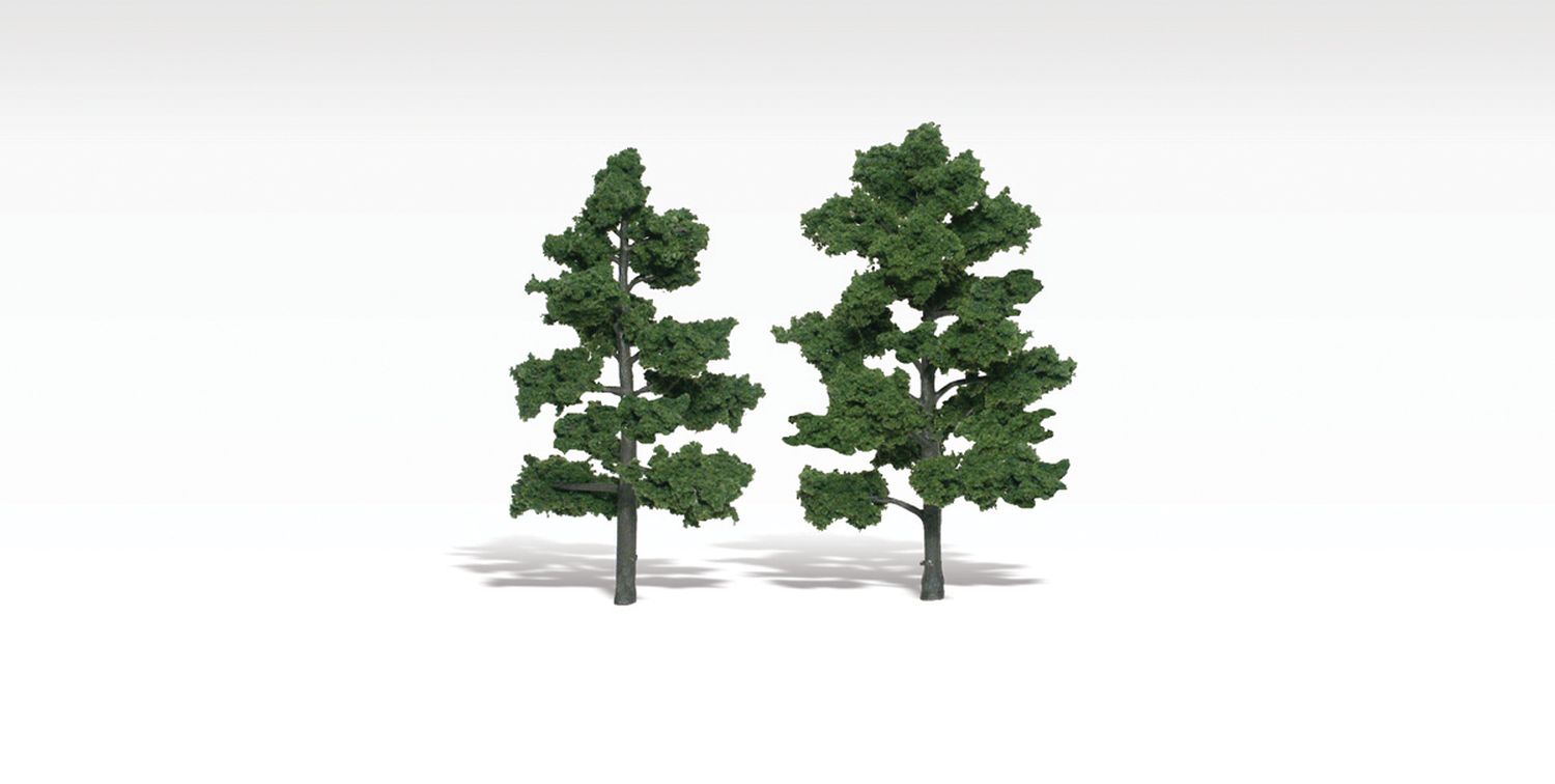 Woodland WTR1516 - Laubbäume mittelgrün, 2 Stück