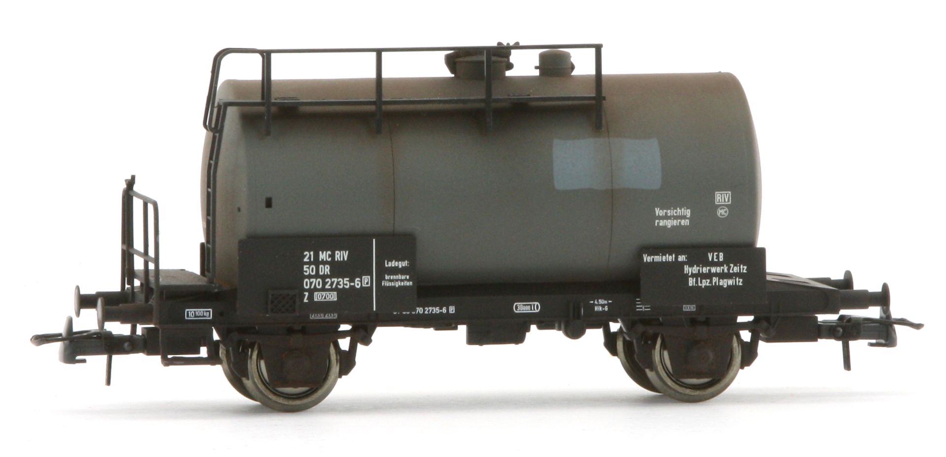 Saxonia 87049 - 3er Set Kesselwagen, DR, Ep.IV, gealtert