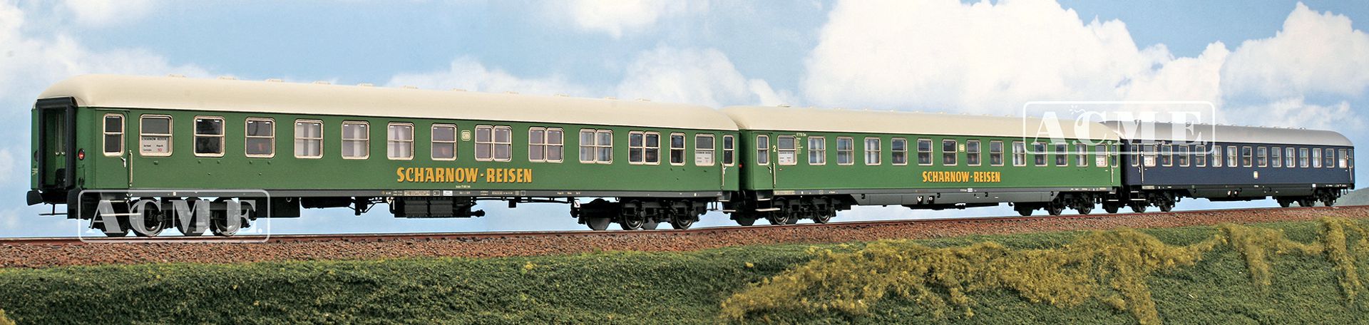 ACME AC 55306 - 3er Set Personenwagen 'Scharnow', DB, Ep.III, Set B