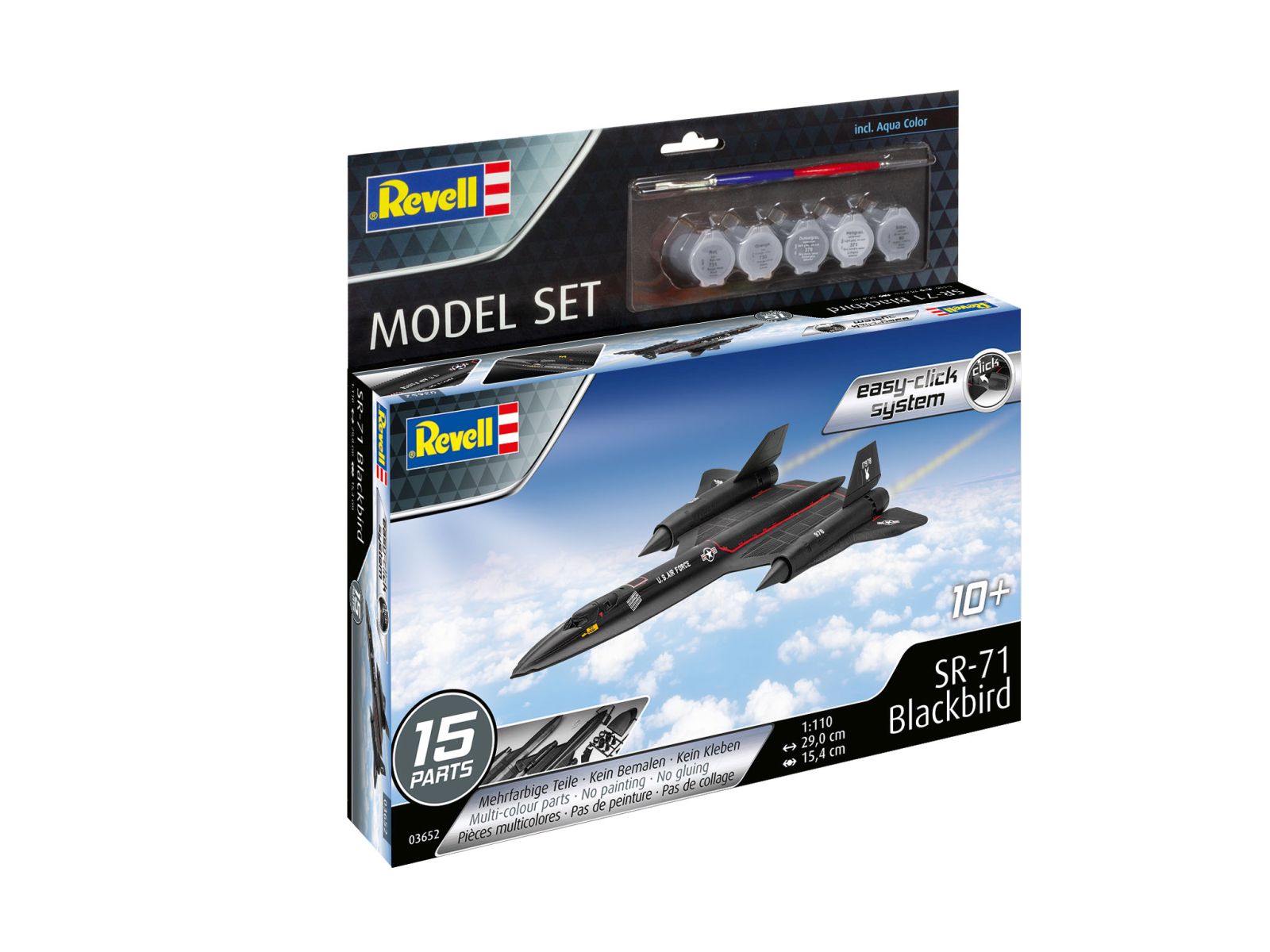 Revell 63652 - Model Set Lockheed SR-71 Blackbird easy-click-syst