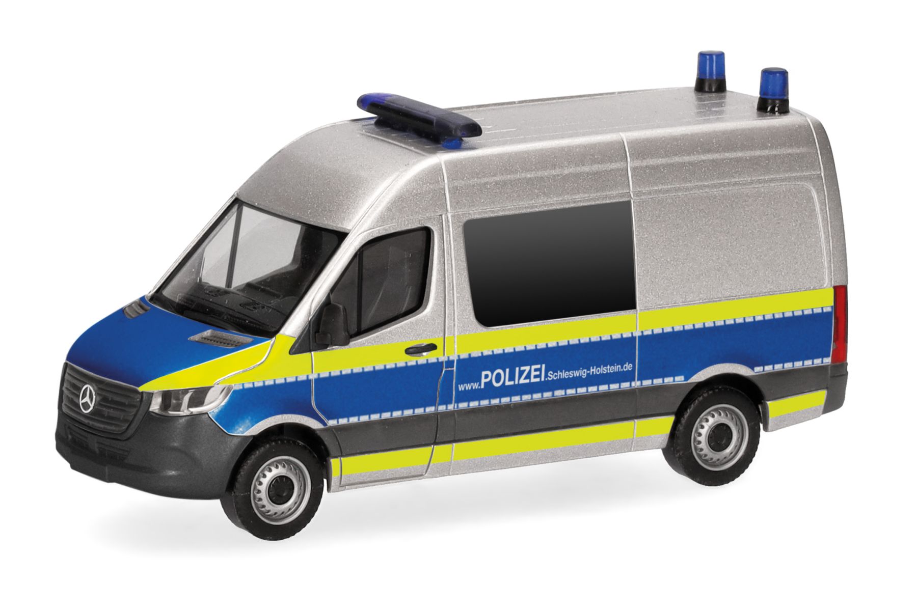 Herpa 098304 - Mercedes-Benz Sprinter '18 Halbbus Hochdach "Polizei Schleswig-Holstein"