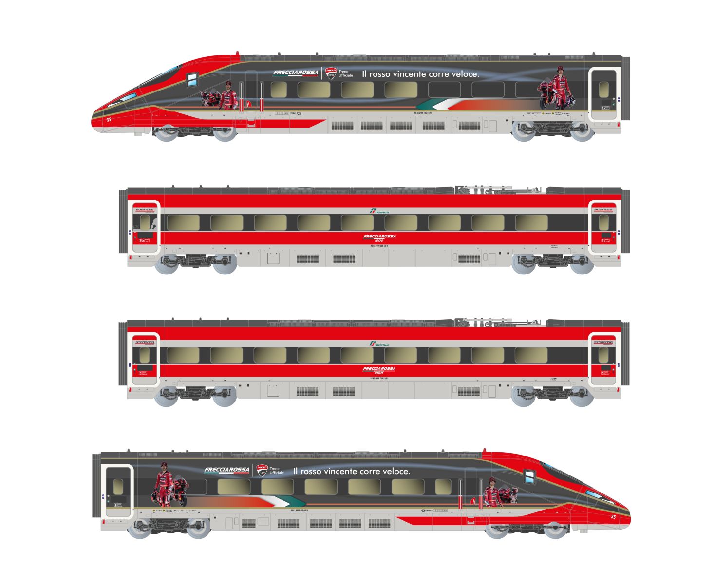 Arnold HN2620D - Triebzug Frecciarossa 1000 'Ducati', 4-teilig, FS Trenitalia, FS, Ep.VI, DC-Digital