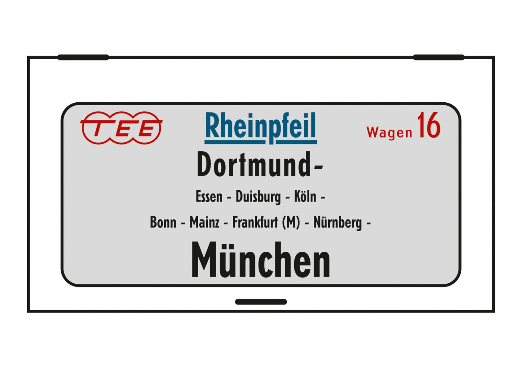 Trix 15368 - 3er Set Personenwagen TEE 'Rheinpfeil', DB, Ep.IV Trix 15368 - 3er Set Personenwagen TEE 'Rheinpfeil', DB, Ep.IV