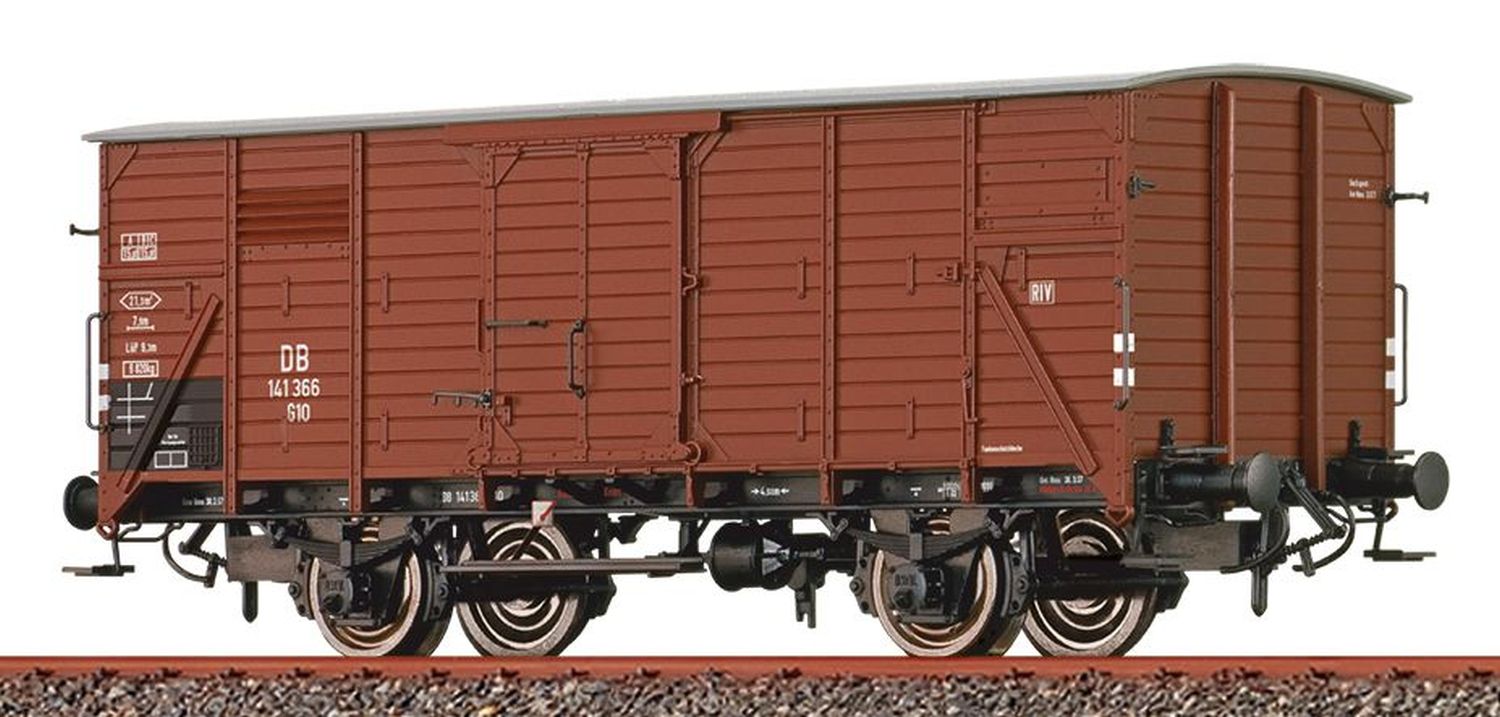 Brawa 49841 - Gedeckter Güterwagen Gklm 10, DB, Ep.III