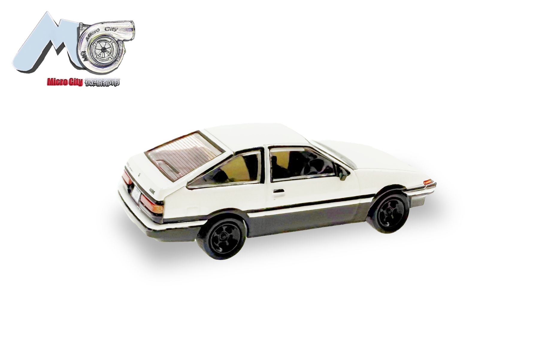 Herpa 87MC000041 - MicroCity: Toyota Corolla AE86, weiß