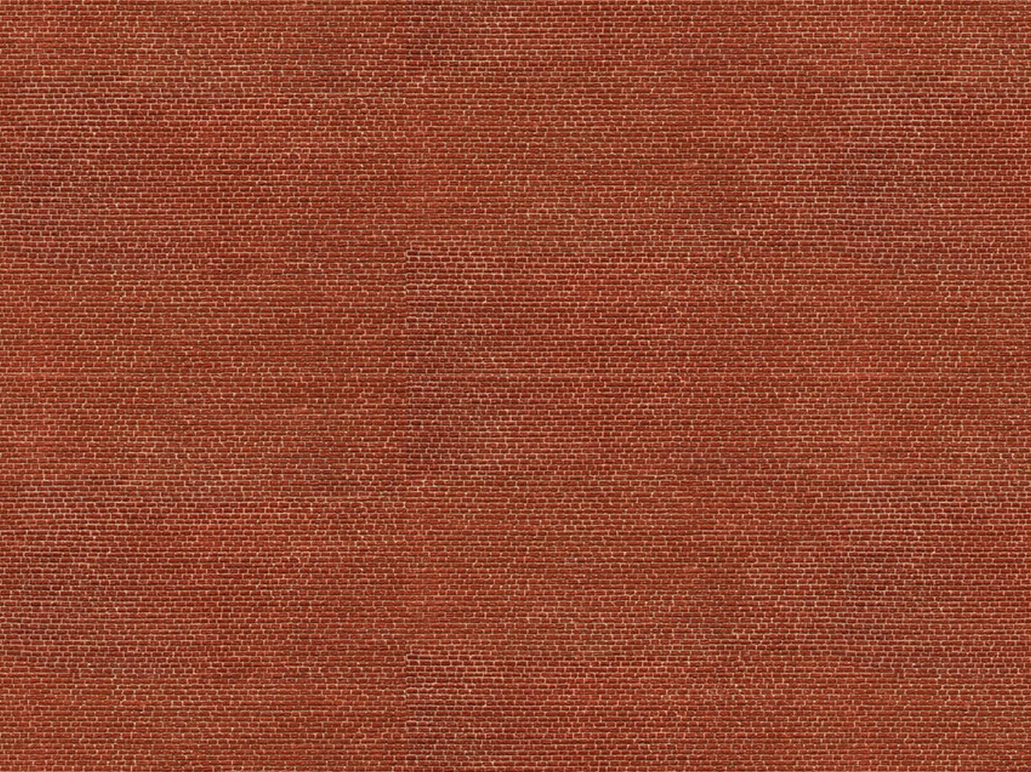 Noch 56910 - 3D-Kartonplatte 'Klinker', rot, 25 x 12,5 cm