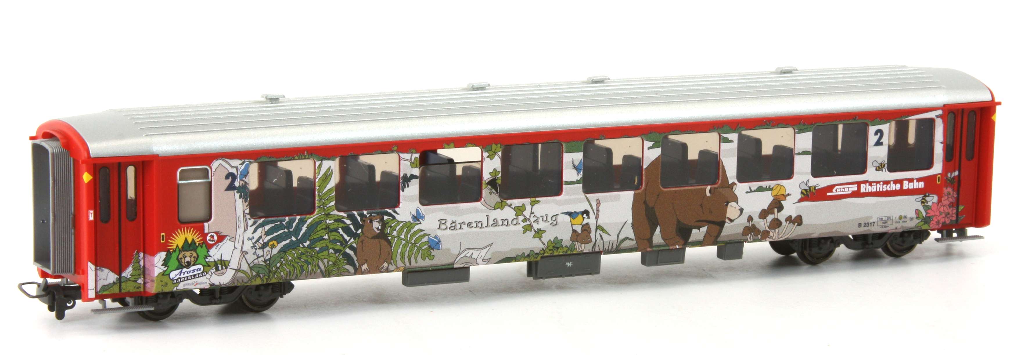 Bemo 3253147 - Personenwagen B 2317, RhB, Ep.VI 'Bärenland Arosa'