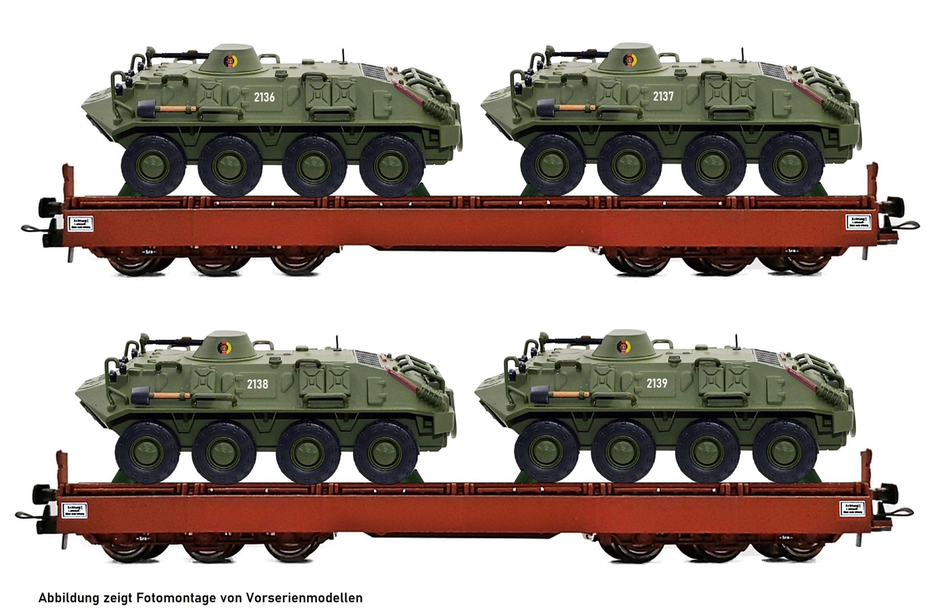 NPE-Modellbau NW22110 - 2er Set Militärtransport der NVA, DR, Ep.IV, Set 4