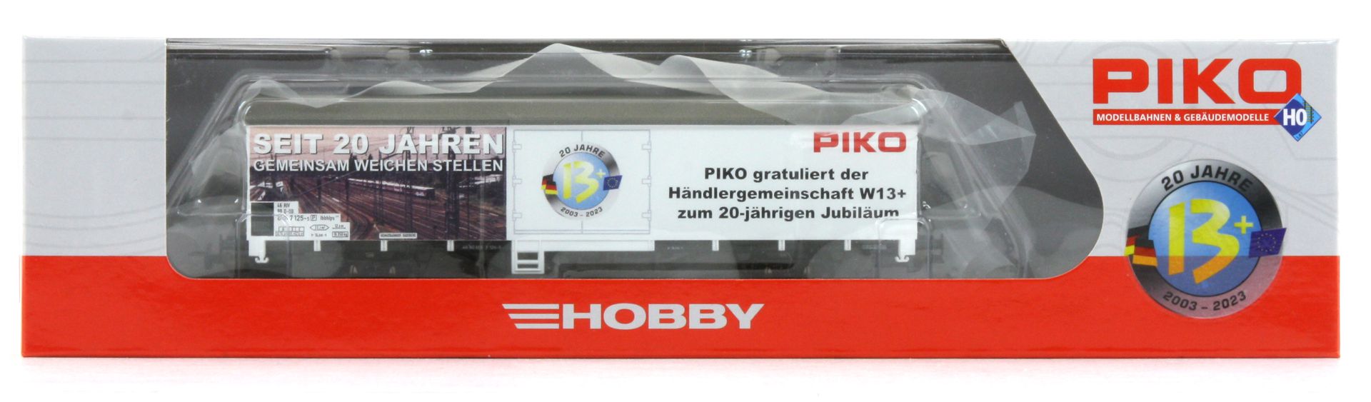 Piko 72230 - Gedeckter Güterwagen 'Piko gratuliert der w13+ zum 20-jährigen Jubiläum'