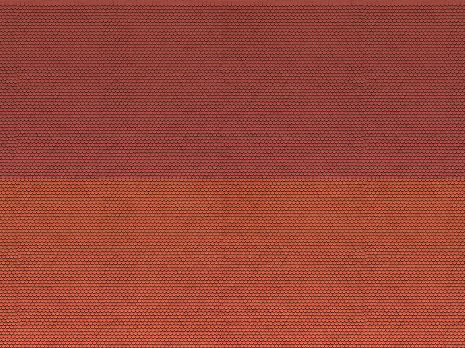 Noch 56970 - 3D-Kartonplatte 'Biberschwanz', rot, 25 x 12,5 cm