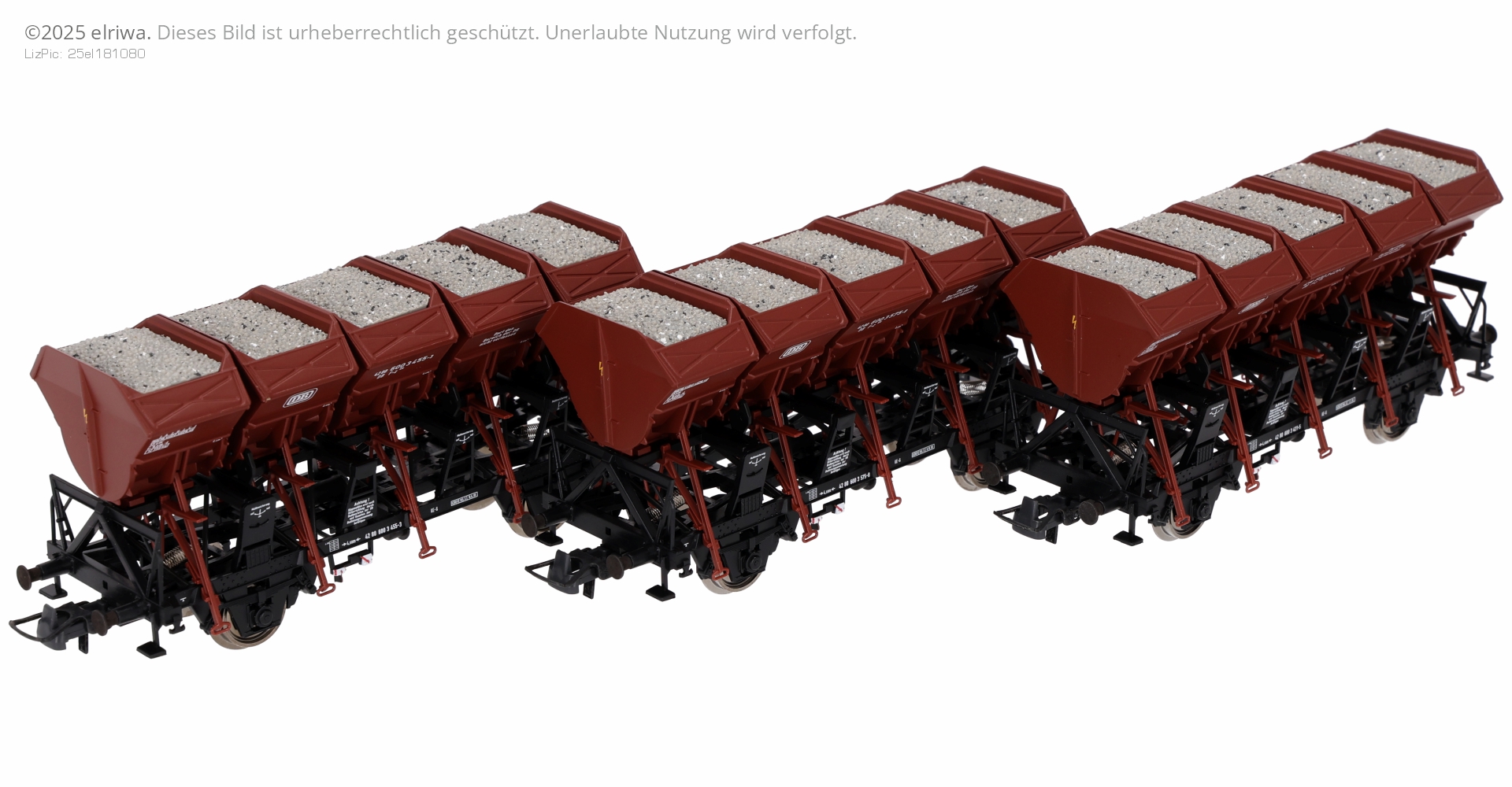 Roco 6600209 - 3er Set Muldenkippwagen, DB, Ep.IV Roco 6600209 - 3er Set Muldenkippwagen, DB, Ep.IV