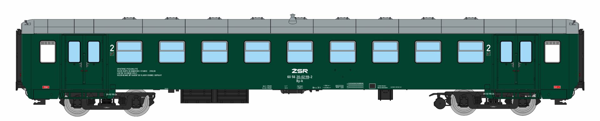 igra 97110030 - Personenwagen Byz-k, ZSR, Ep.IV
