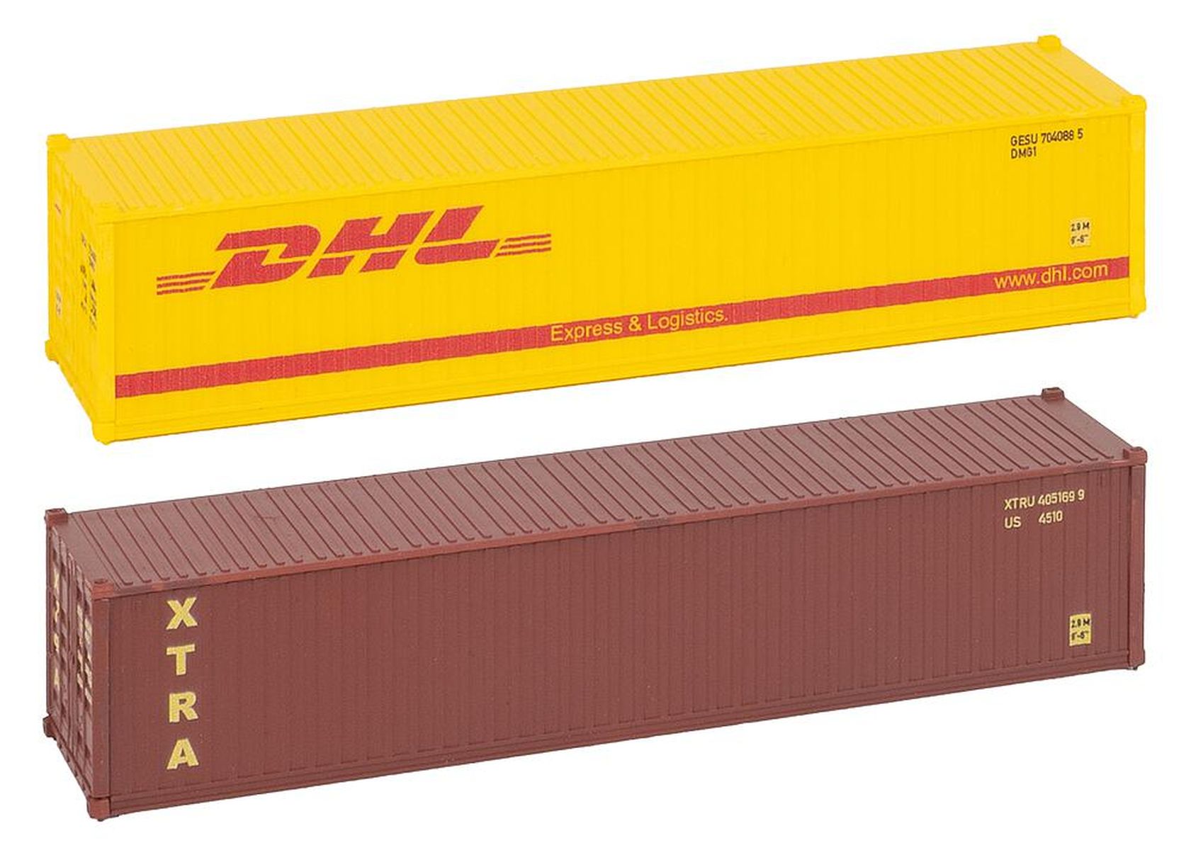 Faller 182056 - 40' Container DHL und XTRA